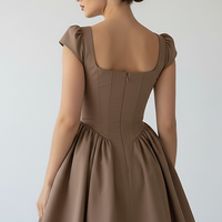 V Neck Cape Sleeve Mini Skirt - Thorne & Ivy