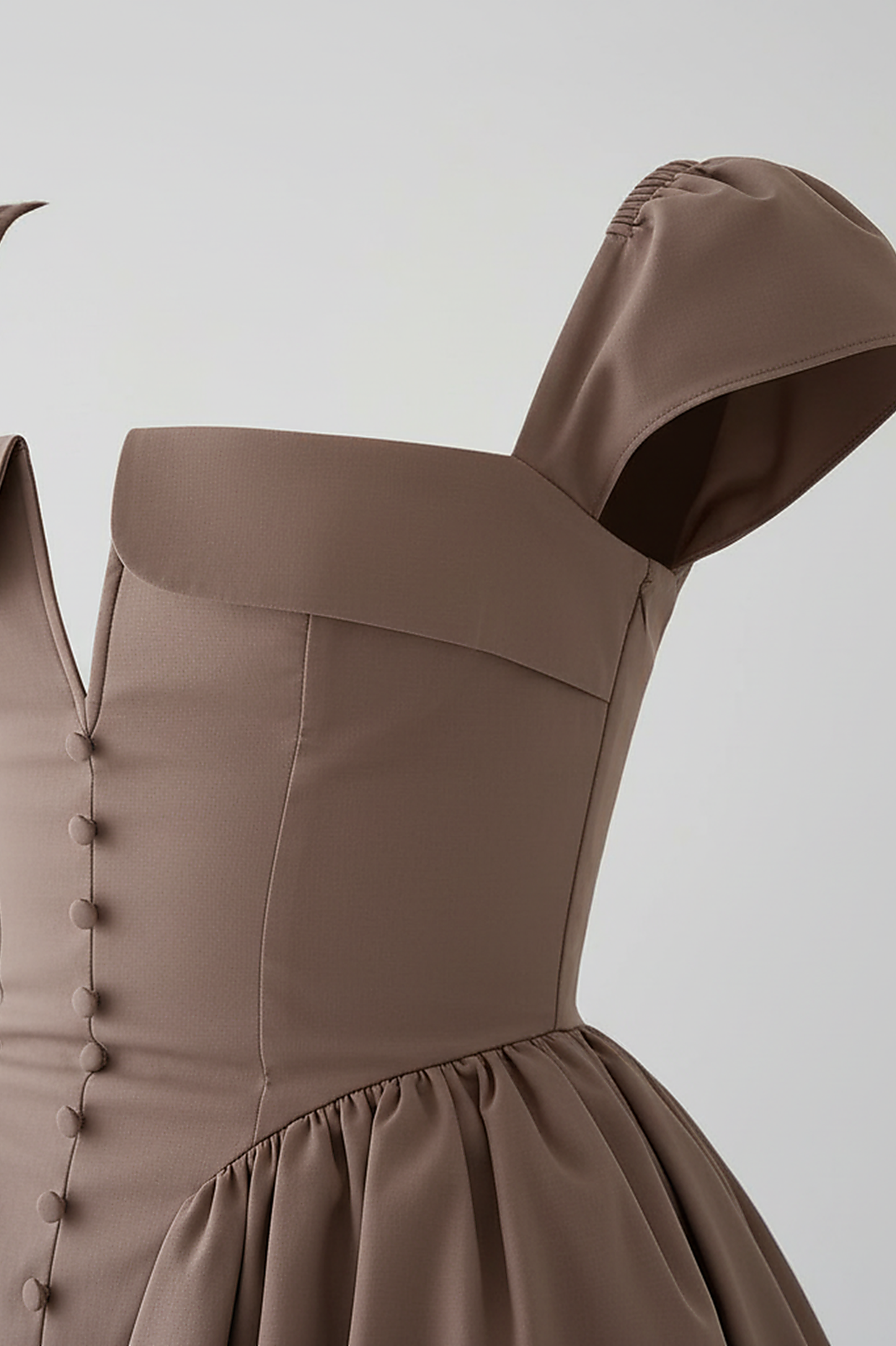 V Neck Cape Sleeve Mini Skirt - Thorne & Ivy