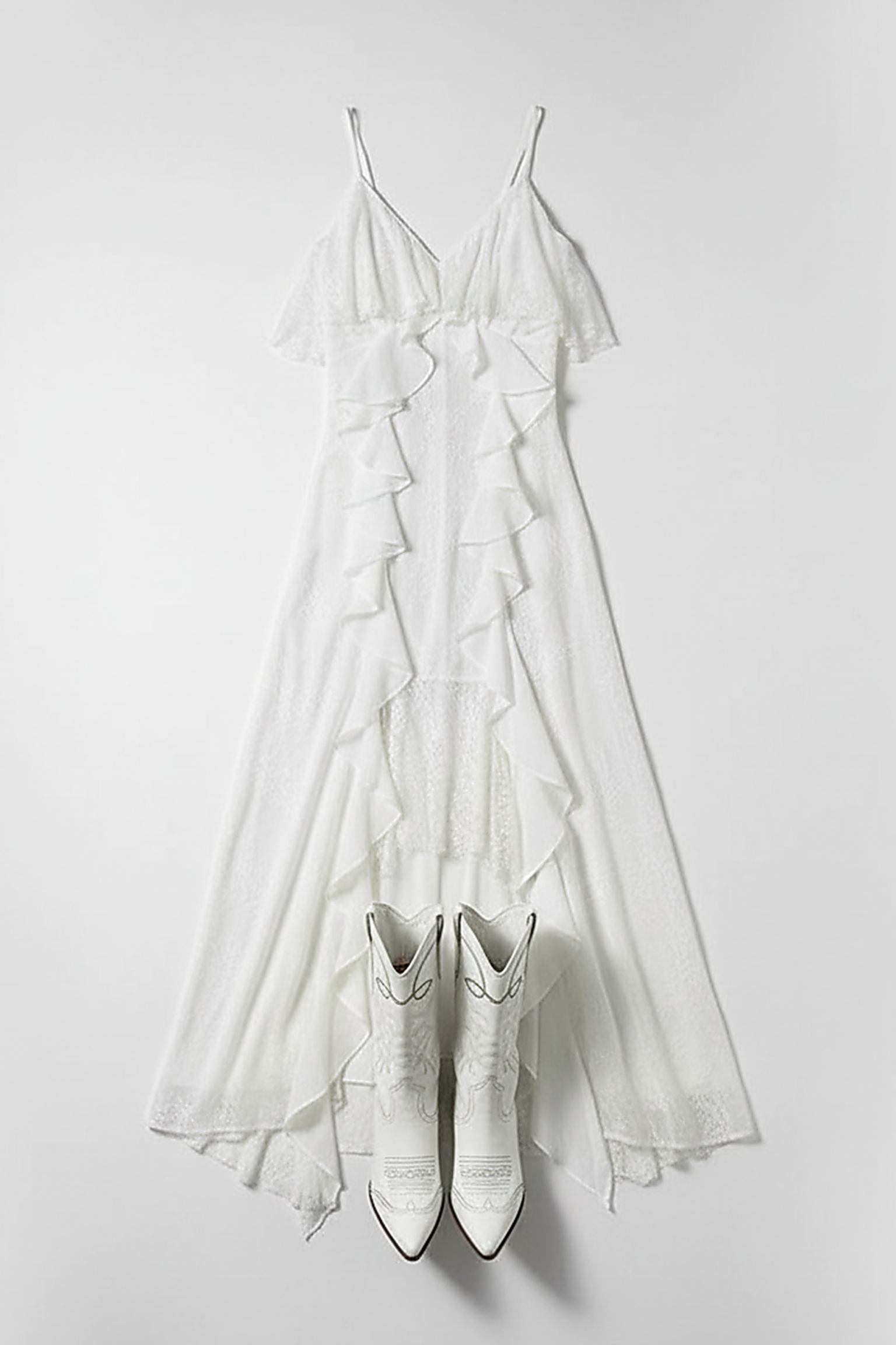 Champagne Satin Cowl Neck Midi Dress - Thorne & Ivy