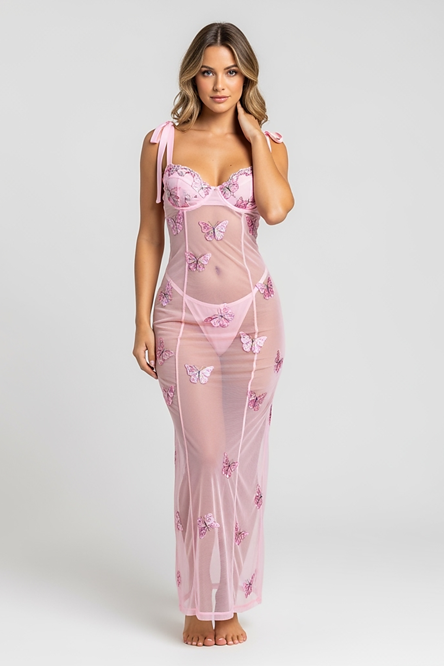 Lace Trim Full Slip Nightdress - Thorne & Ivy