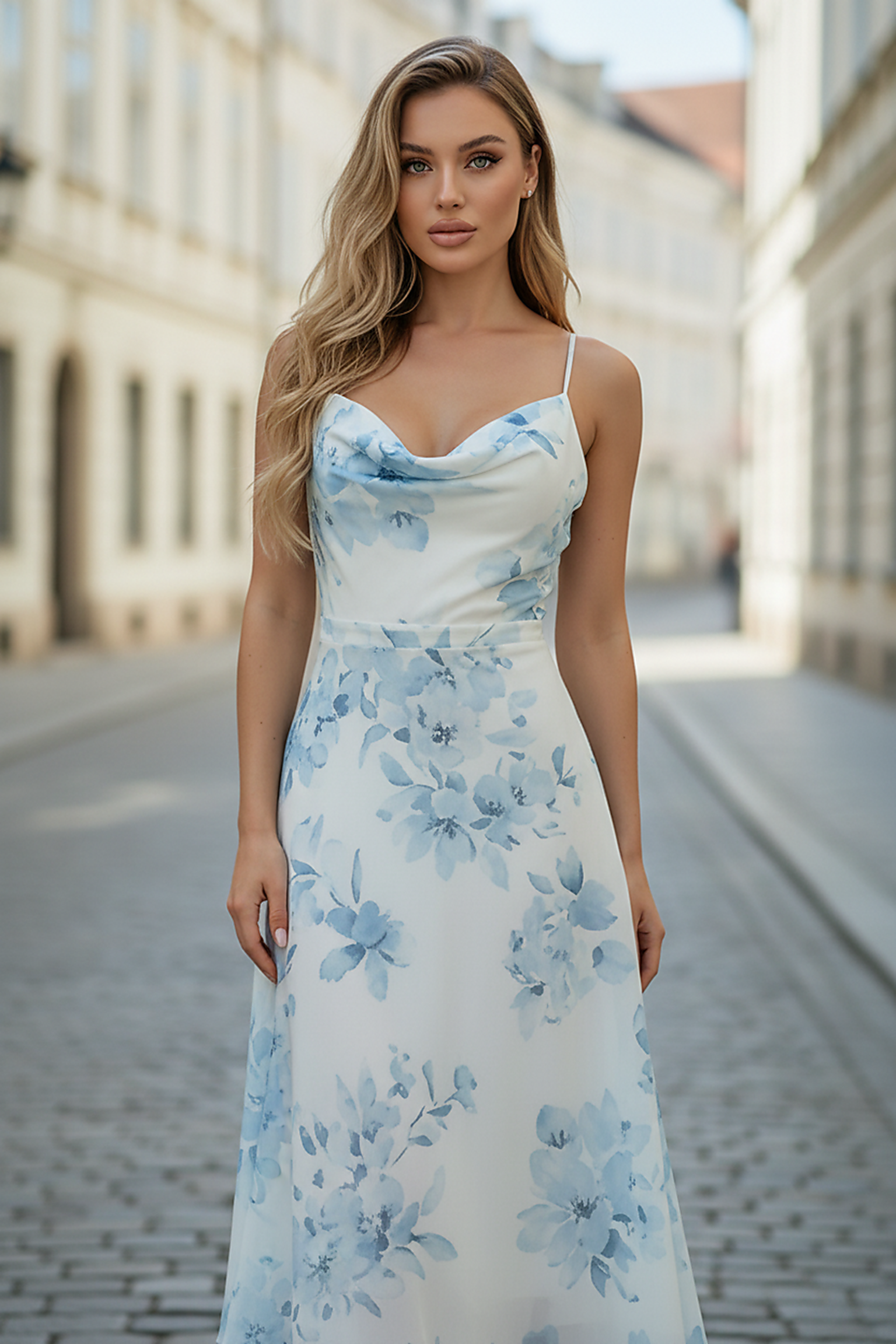 Floral Tie-Front Cami Maxi Dress - Thorne & Ivy