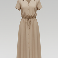 Vintage floral print dress, hem detail.