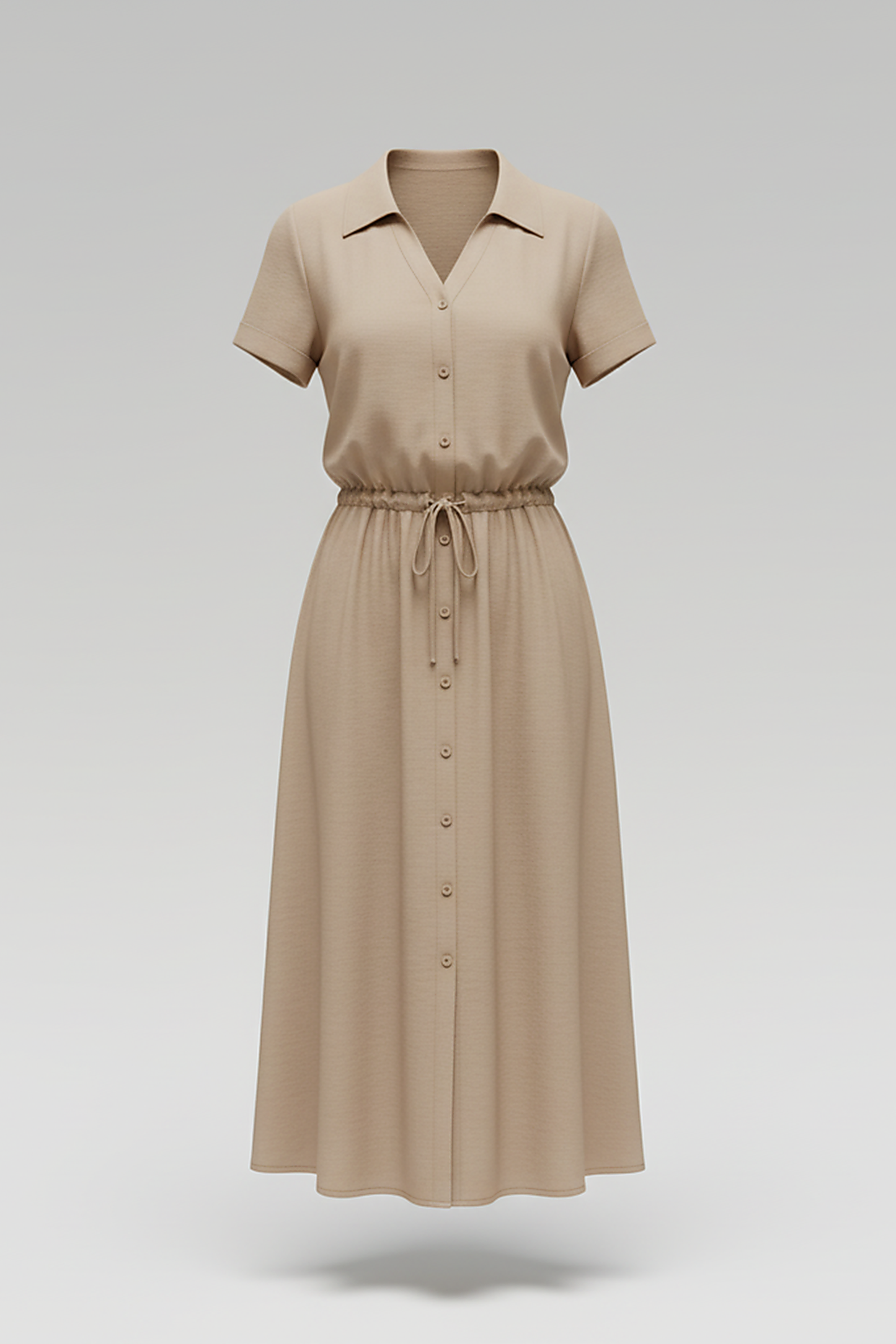 Vintage floral print dress, hem detail.