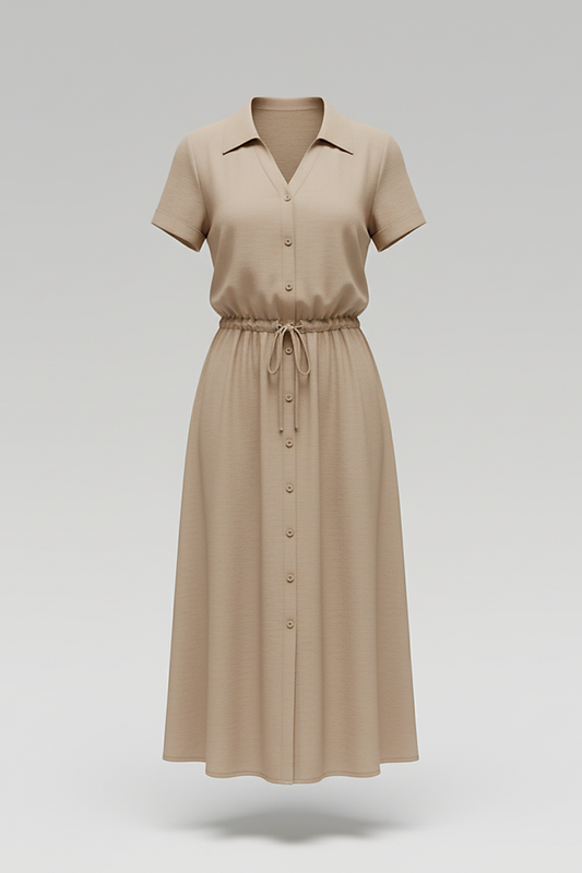 Vintage floral print dress, hem detail.