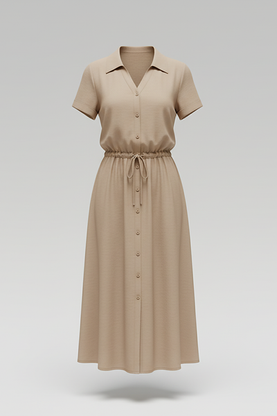 Vintage floral print dress, hem detail.