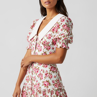 Printed Puff Sleeve Mini Dress - Thorne & Ivy