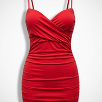 Satin Halter Mini Dress - Thorne & Ivy