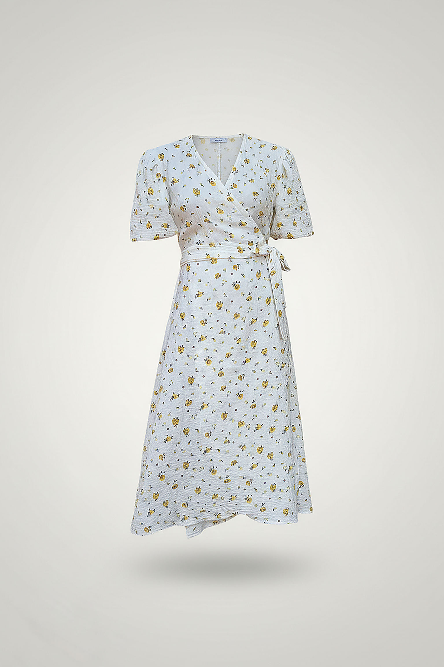 Lace Up Short Sleeve Long Dress - Thorne & Ivy