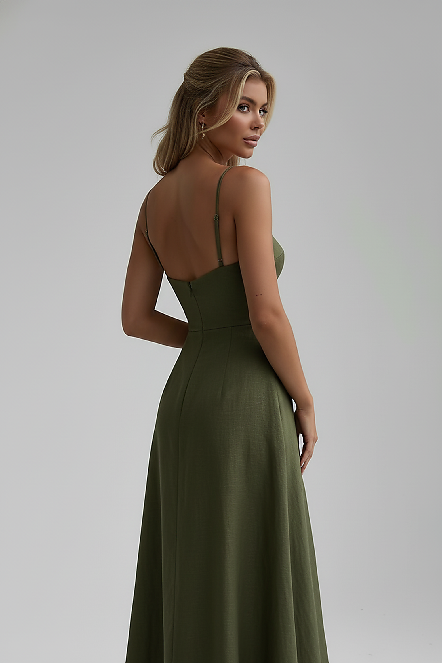 Floral off-shoulder dress fabric print detail.