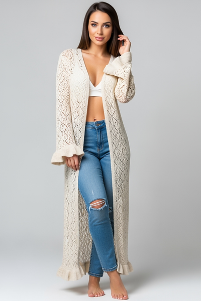 Ribbed Knit Wrap Top & A-Line Skirt Set - Thorne & Ivy