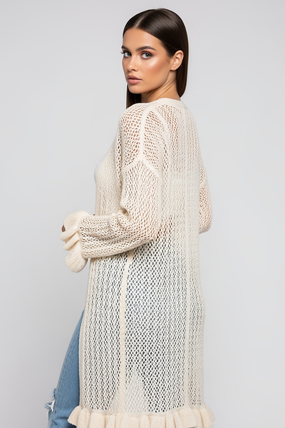 Ribbed Knit Wrap Top & A-Line Skirt Set - Thorne & Ivy