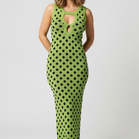 Knitted See-Through Maxi Cover-Up Dress - Thorne & Ivy