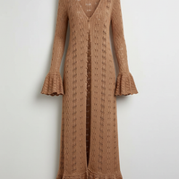 Ribbed Knit Wrap Top & A-Line Skirt Set - Thorne & Ivy