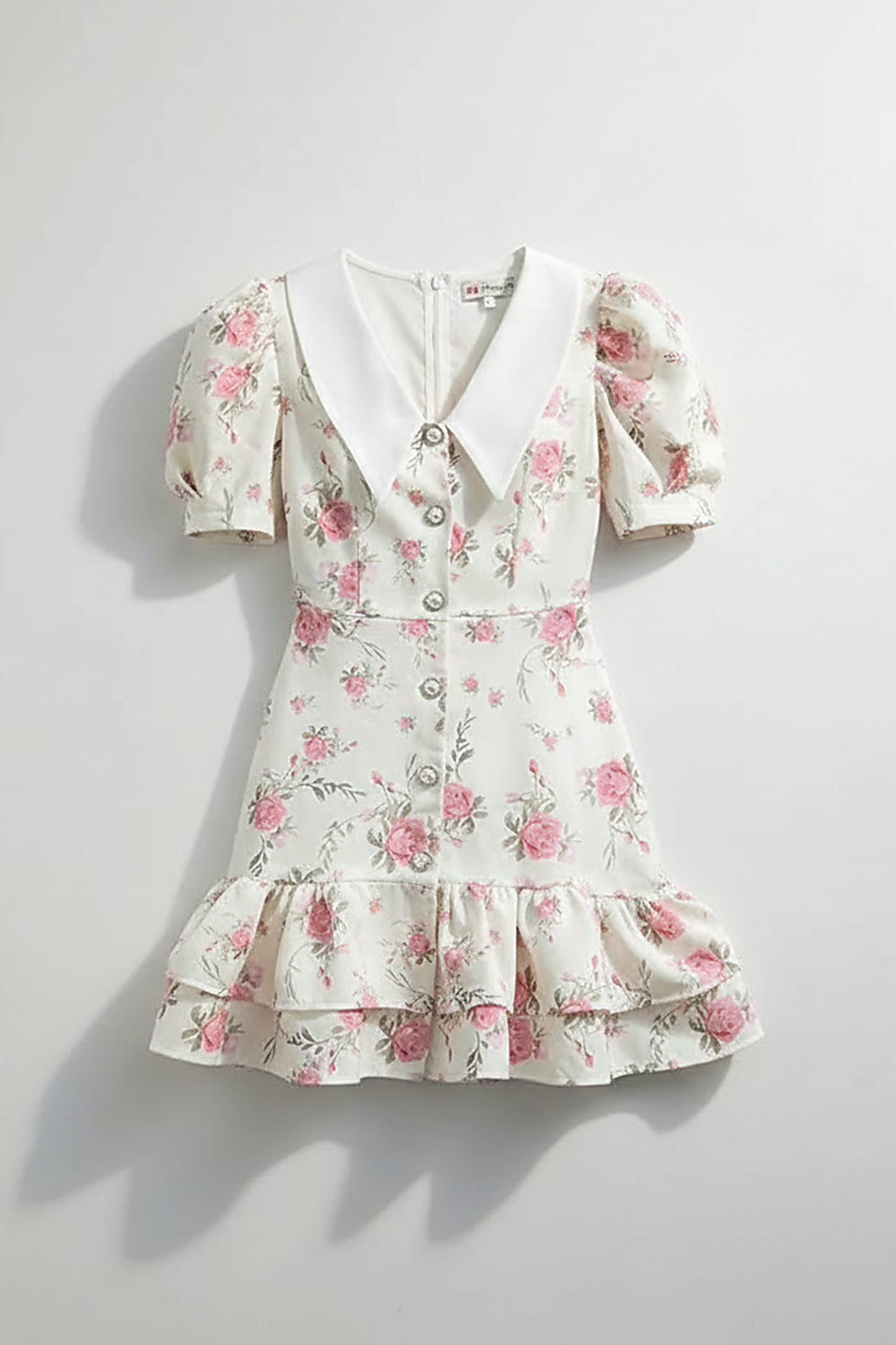 Printed Puff Sleeve Mini Dress - Thorne & Ivy