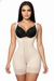 Women's postpartum high slimming girdle, angled view on model.