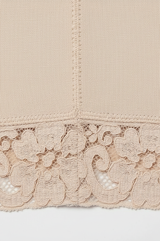 Women's postpartum high slimming girdle shapewear, fabric detail.