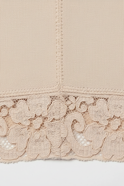 Women's postpartum high slimming girdle shapewear, fabric detail.