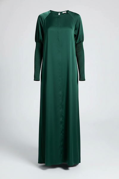 Satin Button Down Maxi Dress - Thorne & Ivy