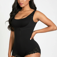 Neutral abdomen shaper, front view on model.