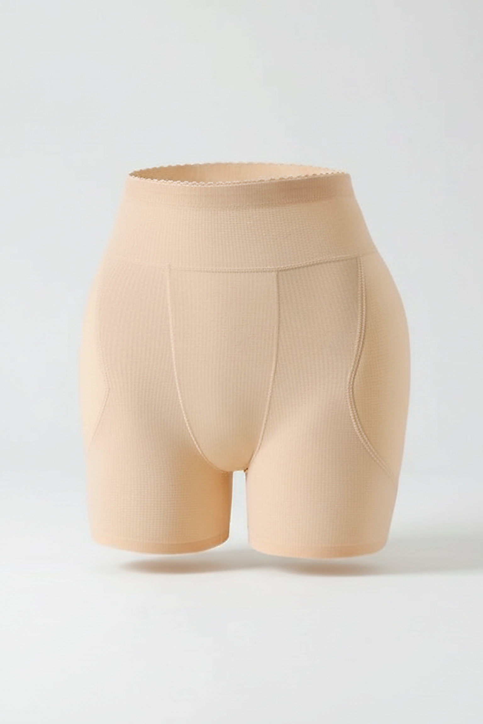 Nude padded shapewear, tummy control and butt lifter, fabric detail.