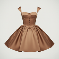 White short-sleeve mini dress, front view on model.