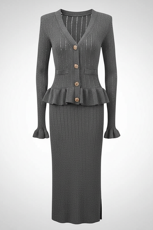 One-piece slim waist bodycon dress, front view on model.